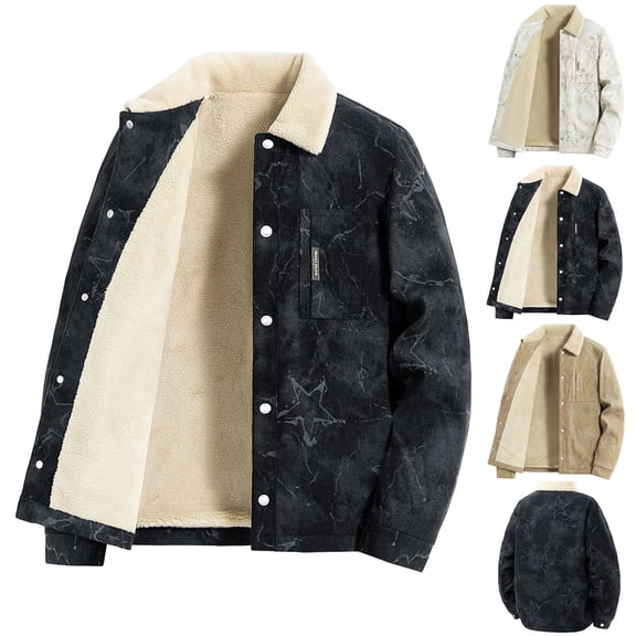 Sookity Men's Hooded Winter Puffer Jacket Waterproof Winter Parka Jacket Fleece Warm Bubble Coat Outerwear Cold Weather Windproof Insulated Jacket with Pockets,suéter para hombre Khaki XXL