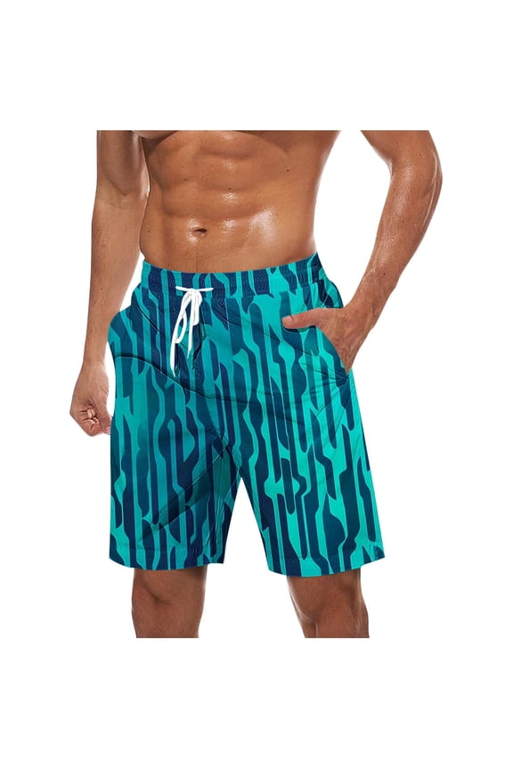 Mens Beach Bathing Suit Summer Board Shorts Casual Hawaiian Bathing Suits Drawstring Elastic Waist Shorts Big and Tall Swim Trunks with Pockets Mint Green,XXXXXL