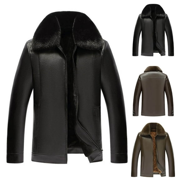 Sookity Winter Jackets for Men Waterproof Hooded Jacket Thickened Zip up Warm Puffer Jackets Cold Weather Outwear Fleece Lined Coats with Pockets chaqueta para el frio hombre Black,L