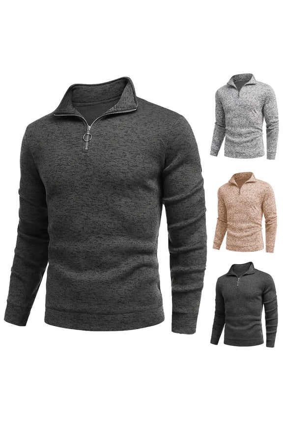 Zipper Shirts for Mens Casual Big and Tall Henley Shirts Polos Collared Sweatshirt Long Sleeve Tee Shirts Casual Stand Collar Pullover Tops Black,XXXXL camisa de vestir para hombre