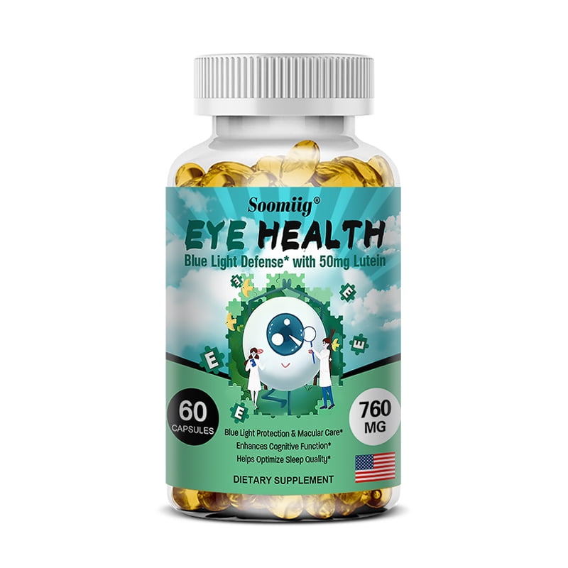 Soomiig Adult eye vitamin capsules containing lutein, zeaxanthin and bilberry extract to reduce