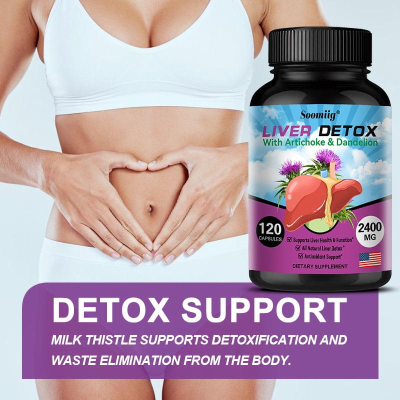 Soomiig Liver Detox Artichoke and Dandelion Extract Liver Health Formula for Liver Detox and