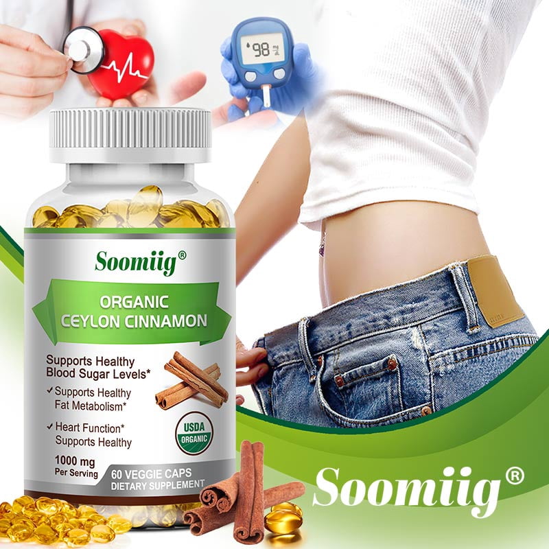 Soomiig Natural Sri Lankan Cinnamon Capsules for Health, Antioxidants