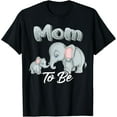 thumbnail image 1 of Soon Mom To Be Elephants For Baby Shower Gender Reveal Women T-Shirt Unisex S-5XL Hot Trending Shirt, Vintage Birthday Gift, 1 of 2