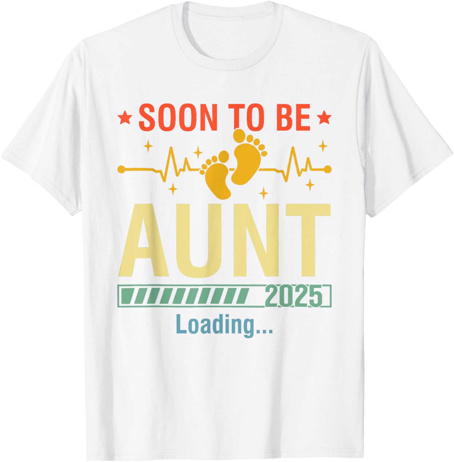 Soon To Be Aunt Est 2025 New Aunt To Be 2025 First Time Aunt T-Shirt ...