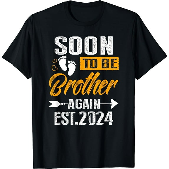 Soon To Be Brother Again 2024 Promoted to Brother Husband T-Shirt