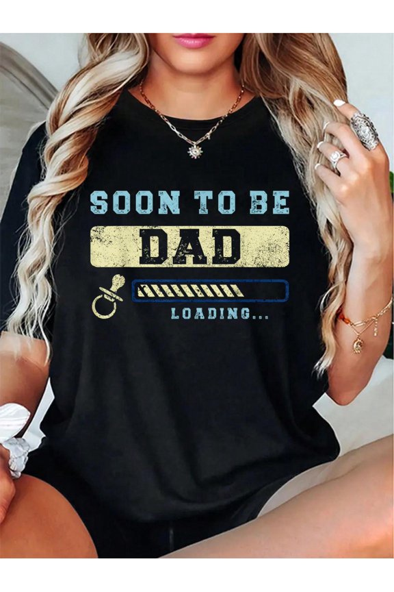 Soon To Be Dad Loading, Fatherhood, Future Dad T-Shirt
