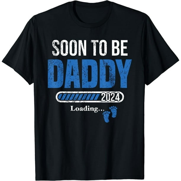 Soon To Be Daddy 2024 Est 2024 Father's Day First Time Dad Short Sleeve