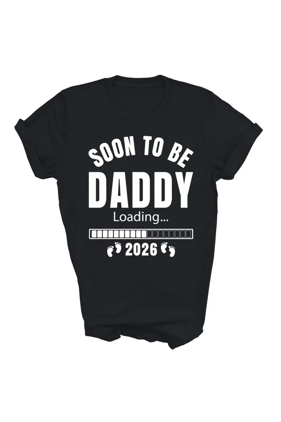 Soon To Be Daddy Est 2026 First Time Dad Promoted Gift Unisex T-Shirt, up to size 5XL