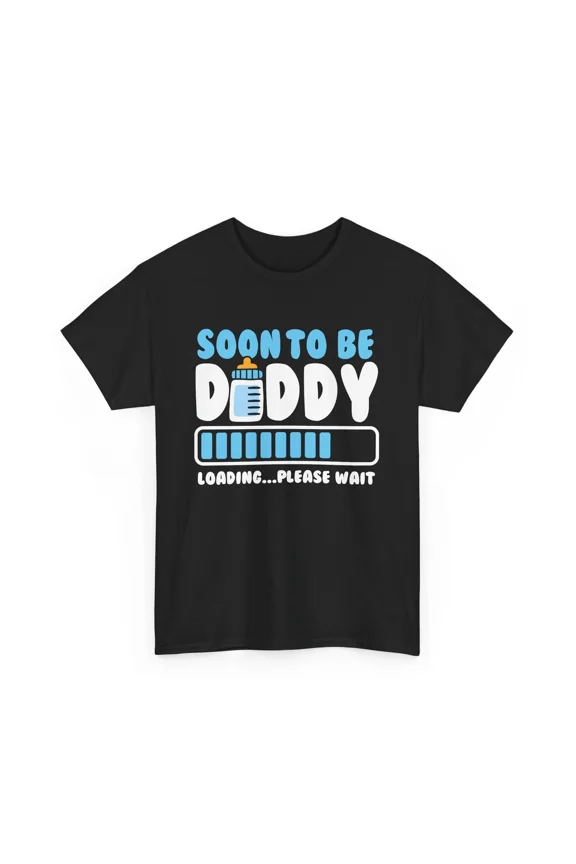 Soon To Be Daddy Loading Funny Pregnancy Announcement Gift Unisex T-Shirt up to 5XL