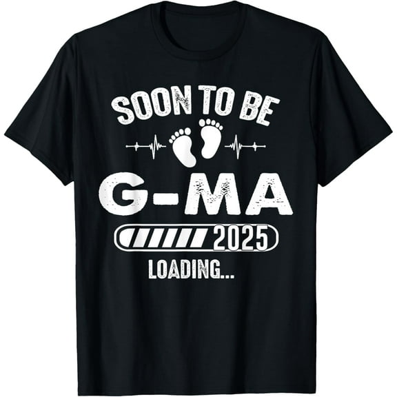 Soon To Be G-Ma 2025 Baby Loading T-Shirt