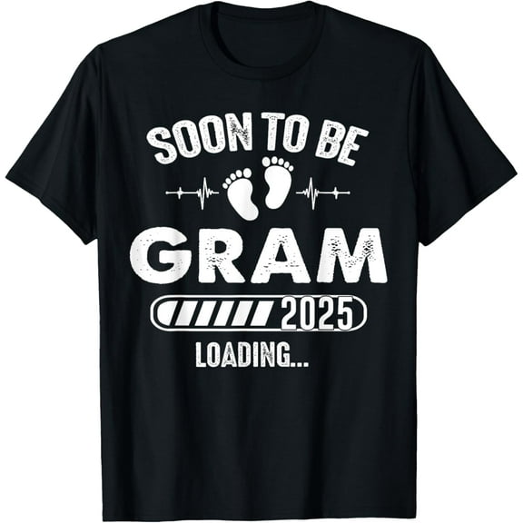 Soon To Be Gram 2025 Baby Loading T-Shirt