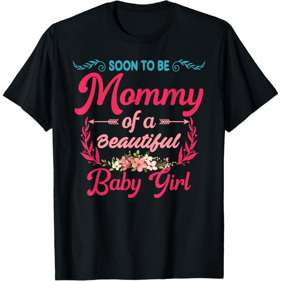Soon To Be Mommy Est 2025, Expecting Mom, Baby Announcement T-Shirt0