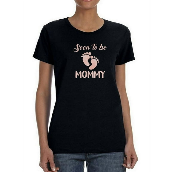 Soon To Be Mommy T-Shirt Women -Smartprints Designs, Female 5X-Large