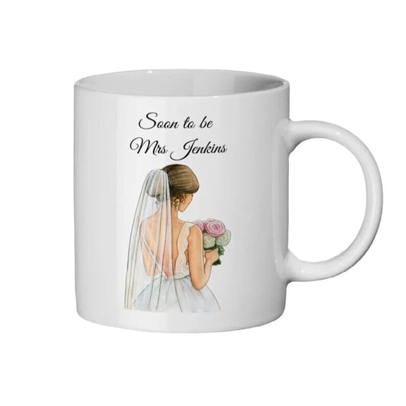 Soon To Be Mrs,Wedding mugs, wedding mugs, white ceramic mugs, bridal, high quality ceramic mugs, 11 oz