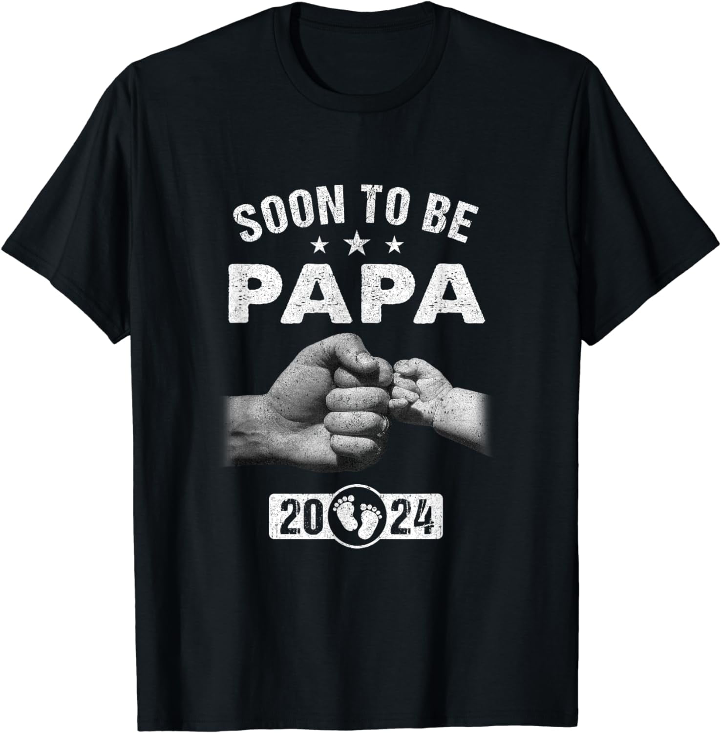Soon To Be Papa Est 2024 Fathers Day First Time New Papa TShirt