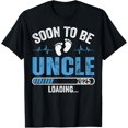 thumbnail image 1 of Soon To Be Uncle 2025 Loading Promoted To Uncle New Uncle T-Shirt, 1 of 3