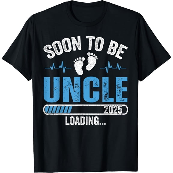 Soon To Be Uncle 2025 Loading Promoted To Uncle New Uncle T-Shirt