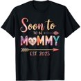 Soon To be Mommy 2025 Mom Est 2025 Loading Promoted to Mommy TShirt