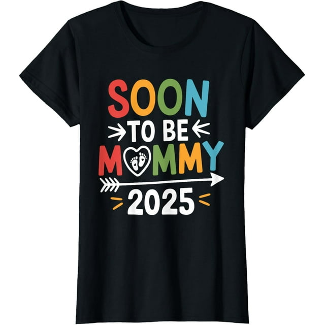 Soon To be Mommy 2025 Mom Est 2025 Loading Promoted to Mommy TShirt