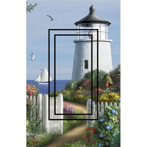 Soon the Light Single Rocker SwitchStix Peel and Stick Art Deco Switch Plate Cover Applique Washable Heat/Steam/Water-Resistant - 1 unit