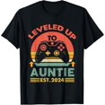 Soon to Be Aunt 2024 Funny I Leveled Up to Auntie 2024 Gamer TShirt