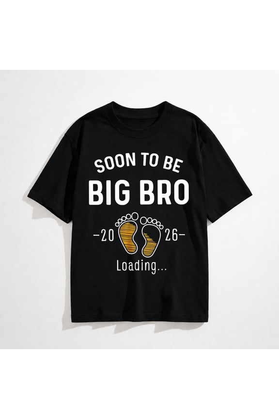 Soon to Be Big Bro Est 2026 Loading First Time Brother T-Shirt