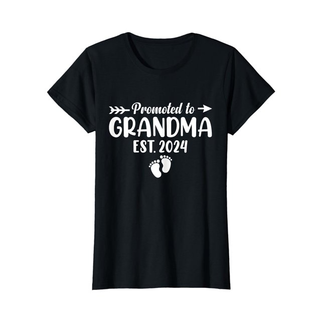Soon to Be Grandma 2024 Gift Promoted to Grandma Est 2024 TShirt women
