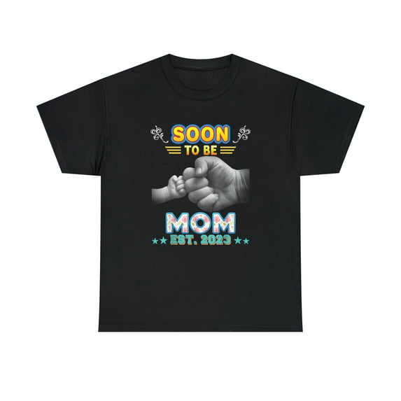 Soon to Be Mom Est 2023 Father and Son Fist Day Papa Dad Dad Tshirt
