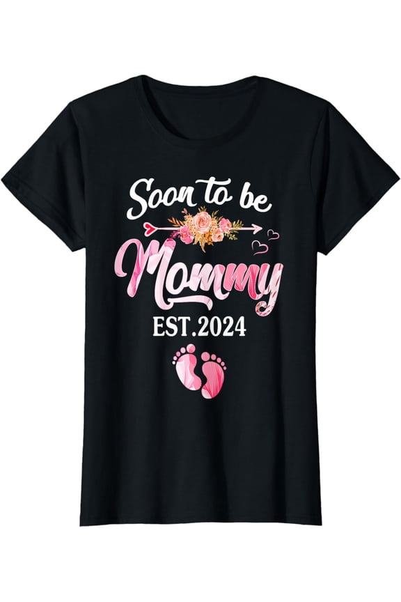 Soon to be Mommy 2024 Mother's Day First Time Mom Pregnancy T-Shirt