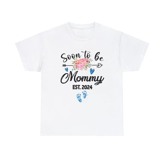 Soon to be Mommy Boy Mothers Day 1st Time Mom Pregnancy Shirt ID-0207-LPIM