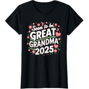 CORATO Soon tobe Great Grandma, Women Promoted to Grandma Est 2025 T-Shirt