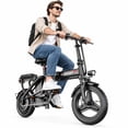 thumbnail image 1 of Soonaway Foldable Electric Bike for Adults, 750W Peak, 14" Tires, 35 mile Range, 48V10.4Ah Removable Battery, UL2849, 1 of 10