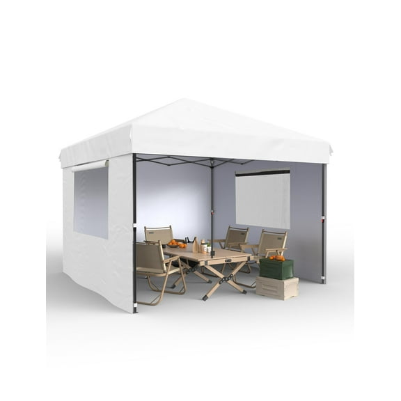 Soonbuy 10x10 Feet Instant Pop-Up Canopy Tent, 3 Detachable Sidewalls