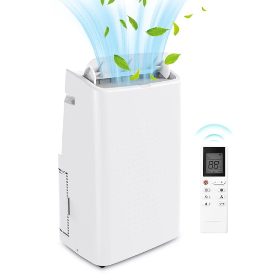 Soonbuy 14,000 BTU Portable Air Conditioner, 3-IN-1 Freestanding AC Unit, Cools Up to 750 Sq.Ft, Fan/Dehumidifier/Cooling Modes, with Remote Control, Smart and Sleep Mode, 24H Timer, Auto Swing, Windo