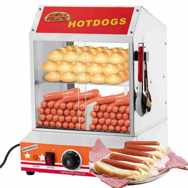 Soonbuy 2-Tier Hot Dog Steamer, 28.5 QT, 175 Hot Dogs & 40 Buns