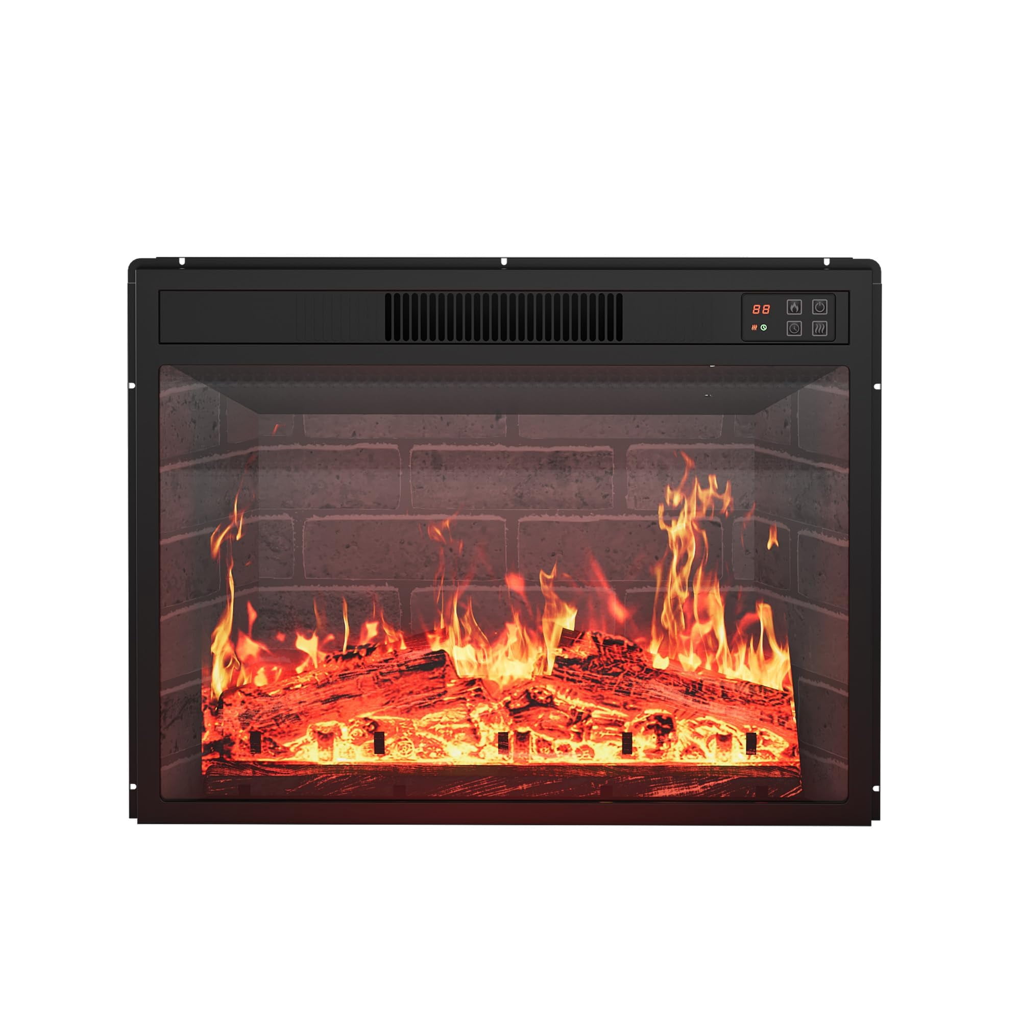 Fireplace Timer Soonbuy 23 Inch Built-in Electric Fireplace with Timer & Remote Control ...