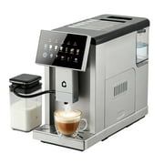 Soonbuy 3rd-Gen Espresso Coffee Maker with Milk Frother,Removable Brewer/Grinder, Adjustable Coarseness/Flavor, 3-Level Coffee/Milk Volume, Detachable Milk Tank for Home Baristas