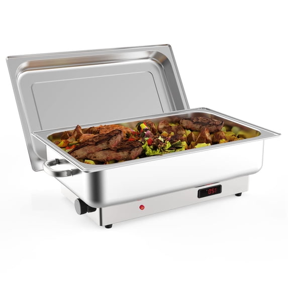 Soonbuy 9QT Electric Chafing Dish Set with Temperature Control, 86°F and 200°F