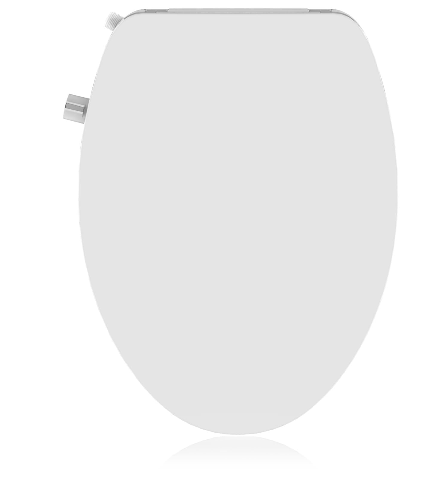 Soonbuy Bidet Seat for Toilet – Non-Electric Dual Nozzle PP Bidet Seat for Rear & Feminine Wash, Soft-Close Design, Easy Installation, Fits Elongated Toilets