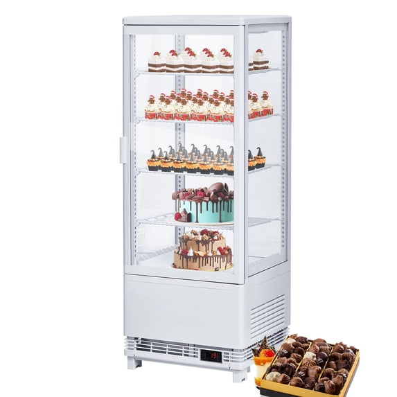 Soonbuy Commercial Cake Display Refrigerator, 3.5 Cu. White