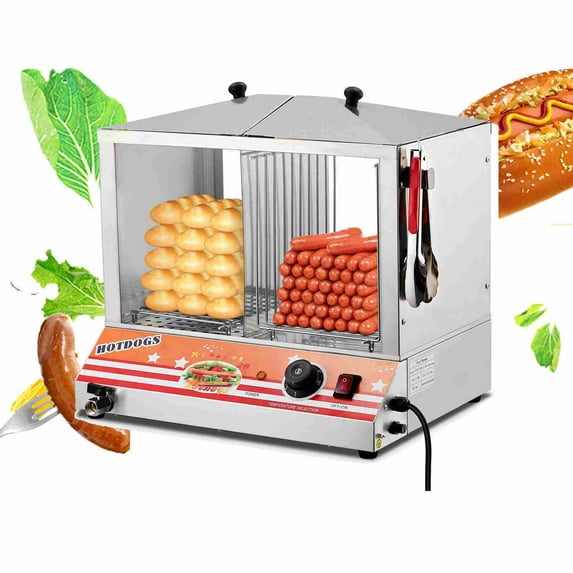 Soonbuy Hot Dog Steamer, 38 QT, 100 Hot Dogs & 48 Buns