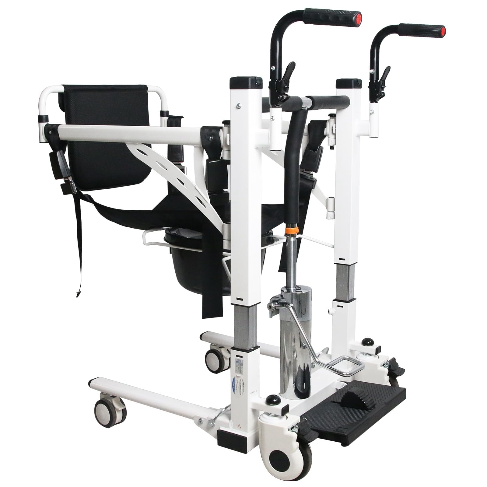 Soonbuy Patient Lift for Home,Shower Transfer Wheelchair Lift, Disabled People Commode Wheel Chair Medical Patient Lift, Maximum Load 330lbs