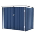 thumbnail image 1 of Soonbuy Spacious Weather-Resistant Metal Outdoor Storage Outdoor Storage Unit,Double Front Doors & Top Opening,Secure and Durable Waste Bin Enclosure for Yard or Garden,40 Cu.Ft Large Capacity Trash, 1 of 8