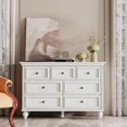 thumbnail image 1 of Soonbuy Vintage Dresser with 7 Drawers, Vintage Design, White, 1 of 8