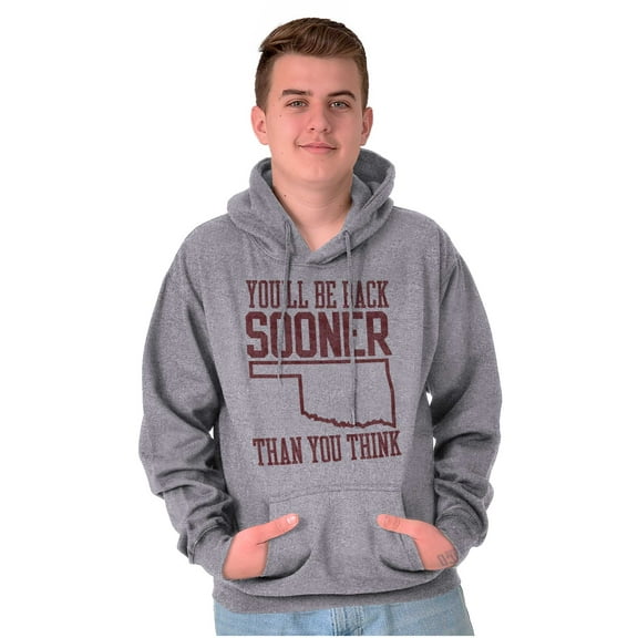 Sooner Than You Think Oklahoma Pride Unisex Plus Fleece Graphic Hoodie Brisco Brands 3X
