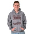 thumbnail image 1 of Sooner Than You Think Oklahoma Pride Unisex Plus Fleece Graphic Hoodie Brisco Brands 4X, 1 of 5