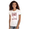 thumbnail image 1 of Sooner Than You Think Oklahoma Pride Womens Slim Fit Graphic Tee Brisco Brands L, 1 of 5