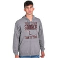 thumbnail image 1 of Sooner Than You Think Oklahoma Pride Unisex Fleece Graphic Zip Up Hoodie Brisco Brands 4X, 1 of 5