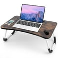 Soontrans Foldable Laptop Lap Desk for Bed, Adjustable Breakfast Tray